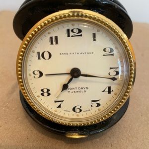 Saks Fifth Avenue Travel clock